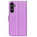 Miniatyrbild 6 av 6: Samsung Galaxy A15 5G Fodral Litchi Läder Lila