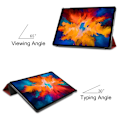 Miniatyrbild 2 av 5: Lenovo Tab P11 Pro - Tri-Fold Läder Fodral - Vinröd