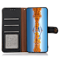 Miniatyrbild 4 av 6: KHAZNEH Galaxy S23 Plus Fodral RFID Äkta Läder Svart