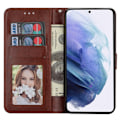 Miniatyrbild 4 av 6: Samsung Galaxy S22 Plus Fodral Solid Crazy Horse Brun