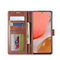 Miniatyrbild 4 av 5: Samsung Galaxy A72 - LC.IMEEKE Läder Fodral - Brun Brown Brun