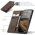 Miniatyrbild 5 av 6: CASEME Xiaomi 14 Fodral Flip Läder Brun