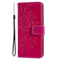 Miniatyrbild 10 av 11: iPhone 15 Fodral Mandala Läder Rosa