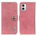 Miniatyrbild 2 av 6: KHAZNEH Motorola Moto G73 5G Fodral Läder Rosa