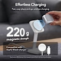 Miniatyrbild 3 av 6: ESR AirPods 4 Skal MagSafe Orbit HaloLock Vit