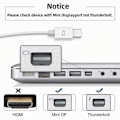 Miniatyrbild 4 av 6: DP DisplayPort till Mini DisplayPort 1.4 Adapter 8K 60Hz Blå