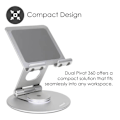 Miniatyrbild 4 av 6: DESIRE2 Dual Pivot 360 Stativ För Tablet/Telefon Silver