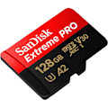 Miniatyrbild 4 av 5: SanDisk MicroSDXC Extreme Pro 128 GB 200MB/s Inkl. Adapter