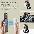 Miniatyrbild 8 av 10: Tech-Protect iPhone 16 Pro Max Skal MagSafe MagEdge Matt Svart/Gunmetal