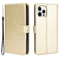 Miniatyrbild 1 av 6: iPhone 13 Pro Max - Klassiskt Läder Fodral - Guld