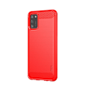 Miniatyrbild 2 av 2: Samsung Galaxy A02s - MOFI Borstad Stål Textur Skal - Röd Red Röd