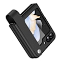 Miniatyrbild 1 av 6: Galaxy Z Flip 6 Skal Med Finger Strap Läder Svart