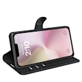 Miniatyrbild 3 av 6: iPhone 16e Fodral Litchi Läder Svart