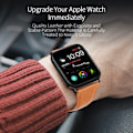 Miniatyrbild 4 av 6: Apple Watch 38/40/41 mm Klockarmband Äkta Läder Brun