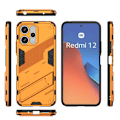 Miniatyrbild 6 av 6: Xiaomi Redmi 12 5G/4G Skal Kickstand Hybrid Armor Orange