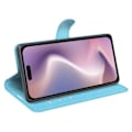 Miniatyrbild 3 av 6: iPhone 16 Fodral Litchi Textur Läder Blå