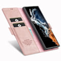 Miniatyrbild 2 av 6: LC.IMEEKE Galaxy S23 Ultra Fodral Flip Läder Roséguld