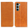 Miniatyrbild 1 av 6: Motorola Moto G200 Fodral Flip Läder Brun