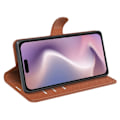 Miniatyrbild 3 av 6: iPhone 16 Fodral Litchi Textur Läder Brun