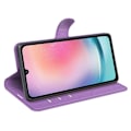 Miniatyrbild 3 av 6: Samsung Galaxy A25 5G Fodral Litchi Läder Lila
