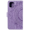 Miniatyrbild 3 av 6: iPhone 13 - Tryckt Mandala Läder Fodral - Lila