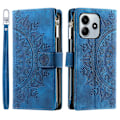 Miniatyrbild 1 av 6: Xiaomi Redmi Note 14 5G Fodral Mandala Läder Blå