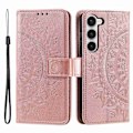 Miniatyrbild 1 av 6: Samsung Galaxy S23 Plus Fodral Mandala Läder Roséguld