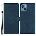 Miniatyrbild 1 av 6: iPhone 15 Plus Fodral Skin Touch Läder Blå
