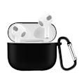 Miniatyrbild 1 av 3: AirPods 3 Skal Silikon Karbinhake Svart