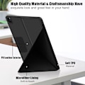 Miniatyrbild 4 av 5: iPad Air 2025-2020 / Pro 11 Fodral Läder Origami Svart Svart