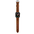 Miniatyrbild 5 av 5: Äkta Läder Armband Apple Watch 41/40/38 mm - Brun Brown Brun