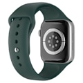Miniatyrbild 1 av 5: Apple Watch 38/40/41 mm Silikon Armband (M/L) Mörk Grön