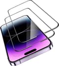 2-Pack iPhone 15 Pro Max Heltäckande Skärmskydd i Härdat Glas