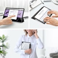 Miniatyrbild 3 av 6: DUX DUCIS Galaxy Tab A9 Plus Fodral TOBY Tri-Fold Svart