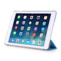 Miniatyrbild 2 av 5: iPad Air / 9.7" (2017) / (2018) - Slimfit Tri-Fold Fodral - Ljus Blå LightBlue Ljus Blå