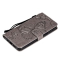 Miniatyrbild 6 av 6: iPhone 13 Pro Max - Butterfly Läder Fodral - Grå
