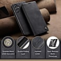 Miniatyrbild 4 av 6: CASEME Galaxy A56 5G/A36 5G Fodral Retro Läder Svart