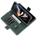 Miniatyrbild 5 av 6: AZNS Galaxy Z Fold 5 Fodral PU-Läder Grön