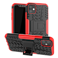 Miniatyrbild 1 av 5: iPhone 11 - Ultimata Stöttåliga Skalet med Stöd - Röd Red Röd