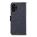 Miniatyrbild 3 av 6: KHAZNEH Samsung Galaxy A13 4G Fodral RFID Äkta Läder Blå