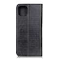 Miniatyrbild 4 av 5: iPhone 12 Pro Max - Split Läder Flip Fodral - Svart Black Svart