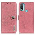 Miniatyrbild 1 av 6: KHAZNEH Motorola Moto E20 / E40 Fodral Läder Rosa