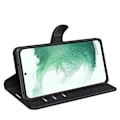Miniatyrbild 3 av 6: Samsung Galaxy S23 Plus Fodral Litchi Läder Svart