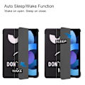 Miniatyrbild 4 av 5: iPad Air 2025-2020 Fodral Tri-Fold Dont Touch Me