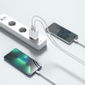 Miniatyrbild 6 av 6: Tech-Protect 30W PD QC USB-C / USB-A Väggladdare Vit