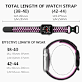 Miniatyrbild 4 av 6: Sportarmband Dual-Color Apple Watch 41/40/38 mm (M/L) Svart/Lila