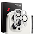 Miniatyrbild 1 av 5: NORTHJO iPhone 16 Pro/16 Pro Max Linsskydd Silver