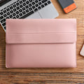 Miniatyrbild 3 av 4: Laptop Sleeve 2-Set PU-Läder Väska 15.4" Rosa