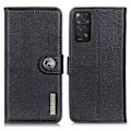 Miniatyrbild 1 av 6: KHAZNEH Xiaomi Redmi Note 11 4G Fodral Läder Svart