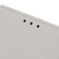 Miniatyrbild 5 av 5: Samsung Galaxy S20 Plus - Litchi Plånboksfodral - Vit White Vit